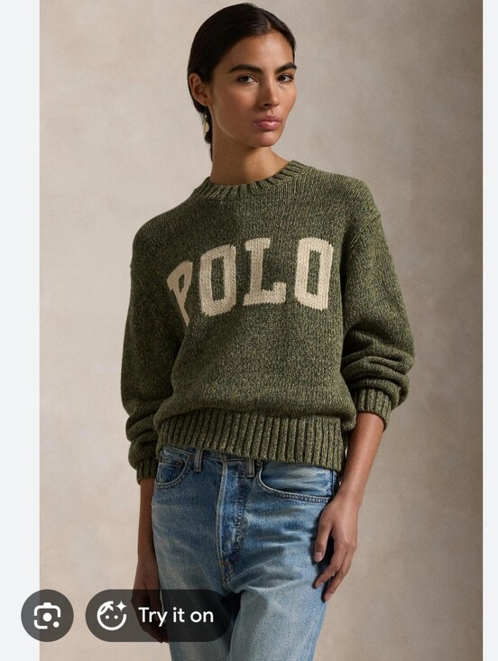 Ralph Lauren Sweaters - Ralph Lauren Logo Cotton Crewneck Sweater - M